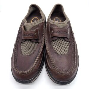 Irish Setter Navigator Slip On Shoes Mens 8.5 Brown Leather Air‎ Wave Action